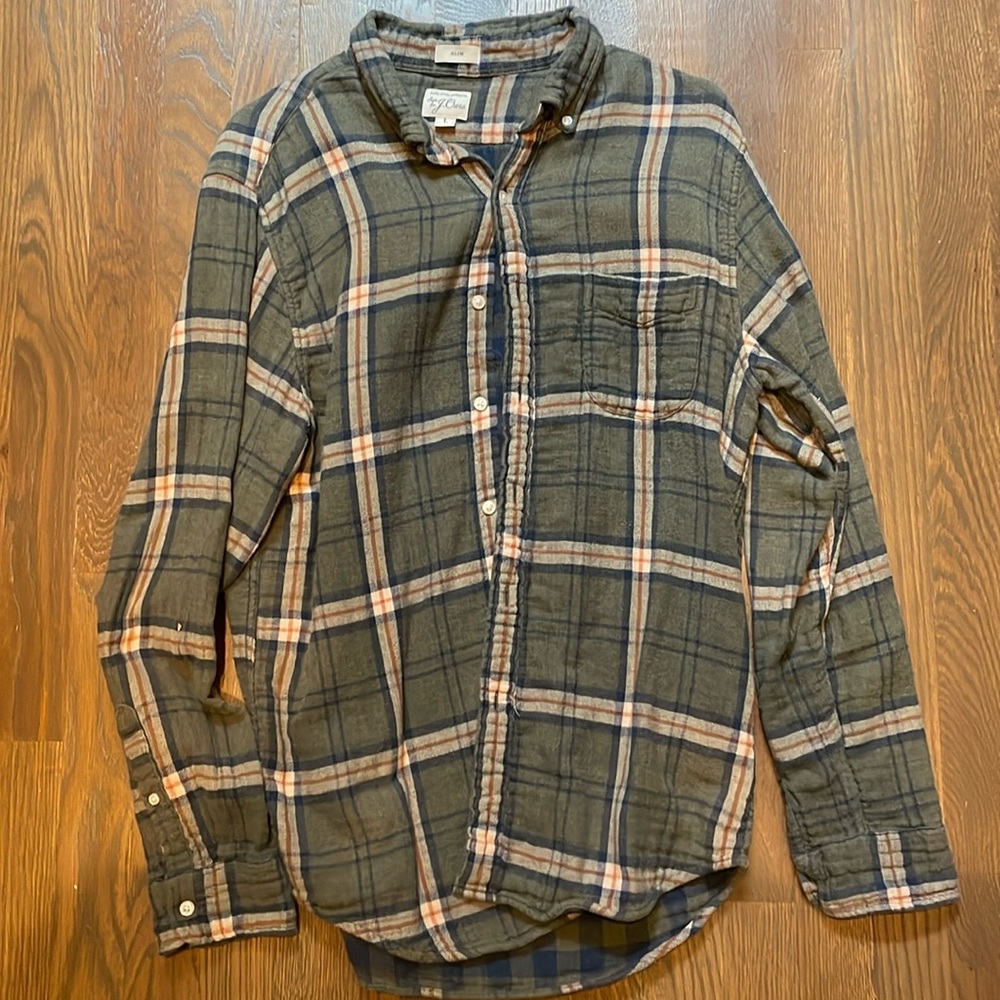 Mens Jcrew Double Knit Shirt - Size Large, Slim
